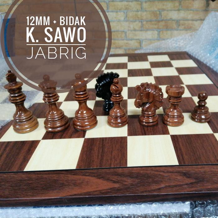 Gambar Catur Kayu Set Premium Papan Non Lipat Bidak Standar PERCASI Bagus Top Board - 12mm+SawoJabrig dari Aditya Sports undefined Tokopedia