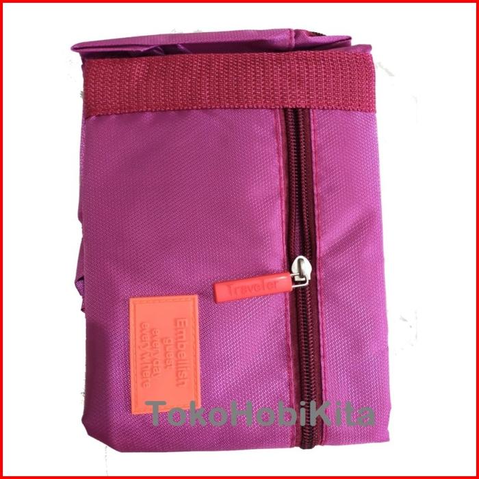Gambar Foldable Travel Bag Tas Travel Praktis Untuk Tempat Bawa Baju Pakaian - maroon dari warnagadasolomon undefined Tokopedia