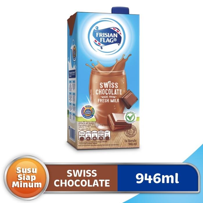 Gambar Frisian Flag Uht Coklat Swiss 900ml (1krtn/12pccs) khusus grab/gojek dari kirana shhop undefined Tokopedia