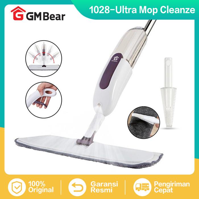 Gambar GM Bear Alat Pel Spray Mop Praktis 1028 - Ultra Mop Cleanze White - 1028-White dari GM Bear undefined Tokopedia