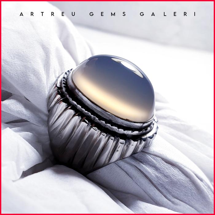 Gambar Batu Anggur Way Kanan - Soft Blue | Cincin Batu Akik Ring dari Artreu Gems Galeri undefined Tokopedia