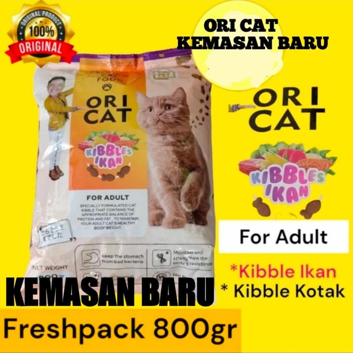 Gambar makanan kucing ori cat 1 kg oricat adult 1 kg - KIBBLE KOTAK, baru 800gr dari Cepat Petshop undefined 2 Tokopedia