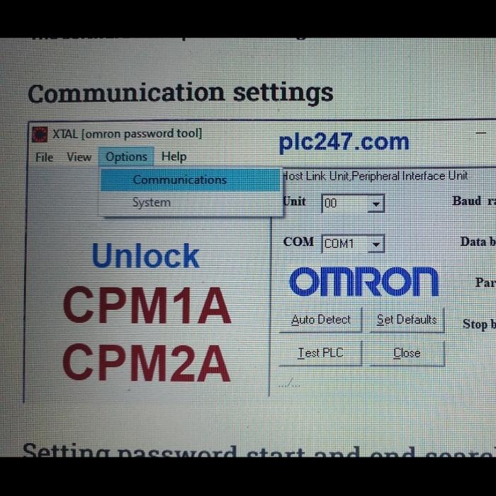 Gambar software unlock plc omron cpm1a cpm2a cpm 1a cpm 2a dari palapaplcindo undefined Tokopedia