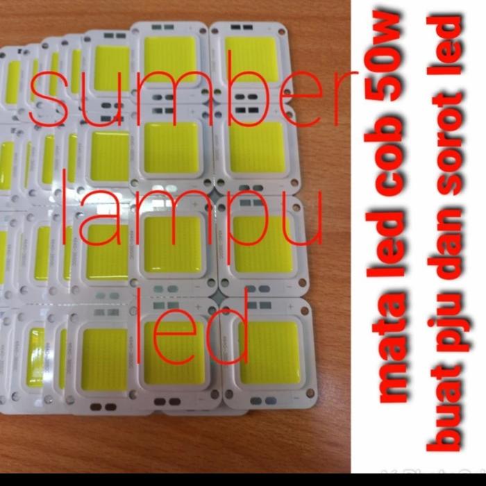 Gambar mata led pju dan sorot cob 50watt 50w trafo driver led 50 watt 1set - mata aja dari Sumber Lampu Led undefined Tokopedia