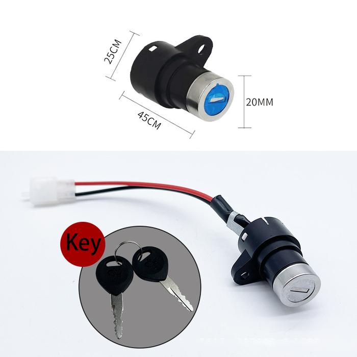 Gambar Kunci Kontak Sepeda Listrik Skuter Elektrik Ignition Key Scooter - 2 line dari Abeeing undefined Tokopedia