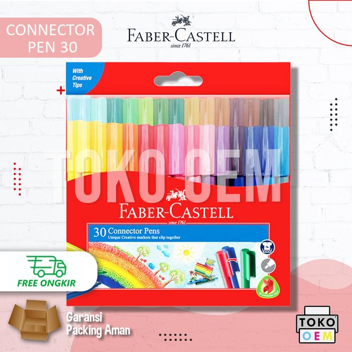 Gambar FABER CASTELL SPIDOL MARKER SET CONNECTOR PEN TUTUP SAMBUNG MEWARNAI - 30 pcs dari TOKO-OEM undefined Tokopedia