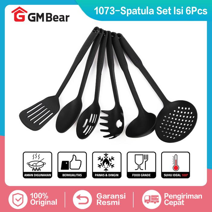 Gambar GM Bear Spatula Sutil Set Lengkap 1073 - Spatula Multifungsi - Spatula 1073 dari GM Bear undefined Tokopedia