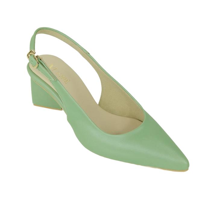 Gambar VOSTE LEITH - Sepatu Heels Mules Tali Wanita Sandal Hak Tahu 5cm - green, 35 dari Voste.id undefined Tokopedia