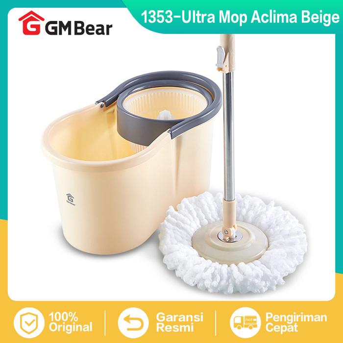 Gambar GM Bear Alat Pel Lantai Ultra Mop Aclima P0001 - Spin Mop Aclima - 1353-Beige dari GM Bear undefined Tokopedia