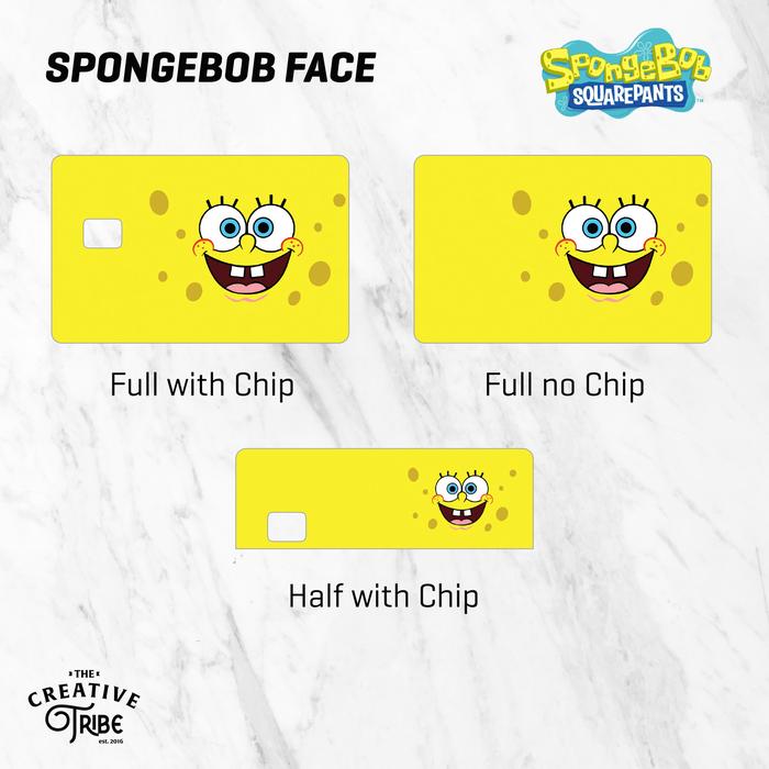 Gambar Spongebob Face Sticker Card Skin - Vinyl Debit Credit Emoney Flazz - Spongebob Face, Full with chip dari HEIX Tribe ID undefined Tokopedia
