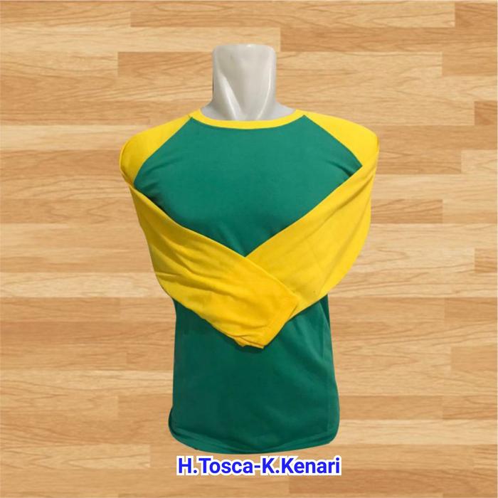 Gambar 003 COD [Gratis Ongkir] Kaos Polos Raglan Lengan Panjang - H.Tosca-Kenari, L dari JCNCOLLECTION undefined Tokopedia