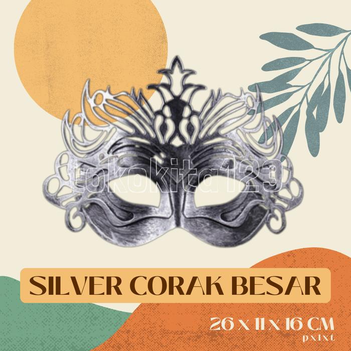 Gambar Aksesoris Topeng Mata Acara Pesta Dansa Party Masquerade Mask - Silver dari TokoKita123Tokopedia undefined Tokopedia