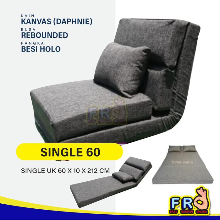 Gambar kursi lesehan lipat sofa bed single dan double sofa santai sofabed - SINGLE 60 dari Bintang Rebounded Shop undefined Tokopedia