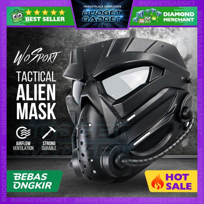 Gambar AGT Masker Topeng Airsoft Paintball Anti Fog Model Alien - WST01 - Model 1 dari BudgetGadget undefined Tokopedia