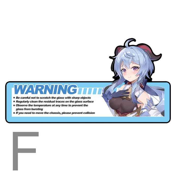 Gambar Warning stickers Chassis 35cm x18cm Sticker Anime CPU Komputer - F dari LSV HOBBIES undefined Tokopedia