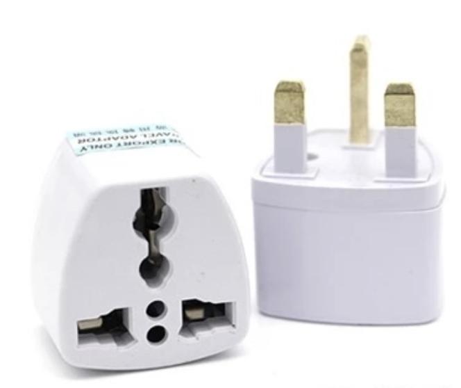 Gambar Colokan 3 Pin Kaki Power Plug Adapter Converter EU US AU UK to UK - UK dari King Shop Online undefined Tokopedia