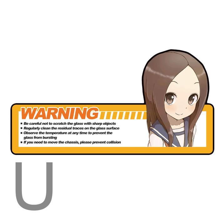 Gambar Warning stickers Chassis 35cm x18cm Sticker Anime CPU Komputer - U dari LSV HOBBIES undefined Tokopedia