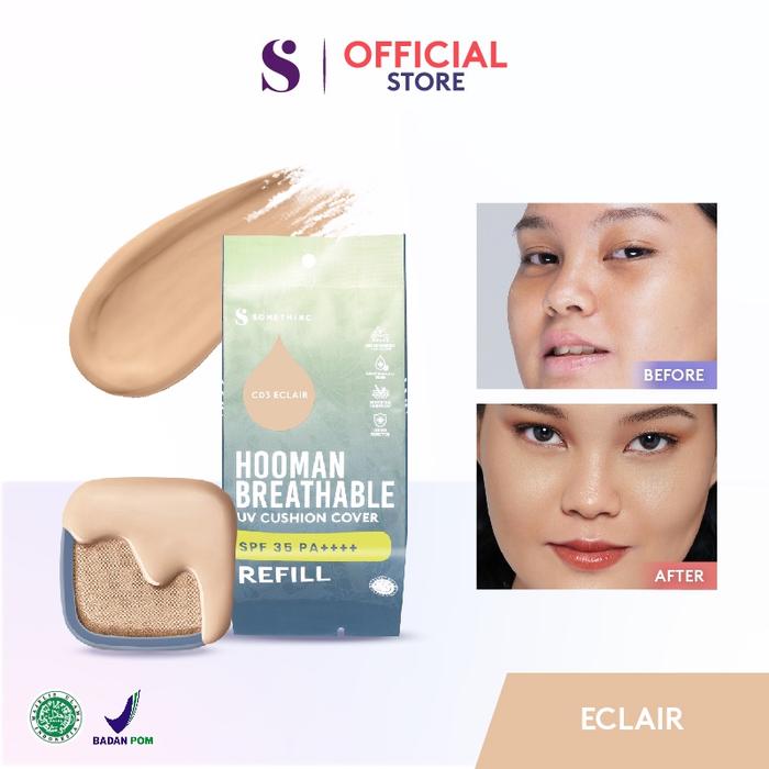 Gambar Somethinc Hooman Breathable UV Cushion Cover SPF35 PA++++ (REFILL) - Eclair (Refill) dari SUNNY.ID HIJAB undefined Tokopedia
