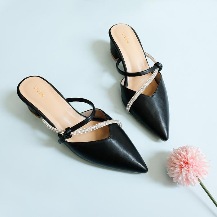 Gambar LIVEN HEELS RISA - BLACK, 39 dari Liven Shoes undefined Tokopedia