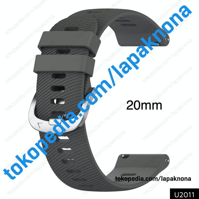 Gambar 20mm Strap Garmin Venu SQ 2 Plus Forerunner 245 55 645 Music Tali Jam - Dark Grey dari lapaknona. undefined Tokopedia