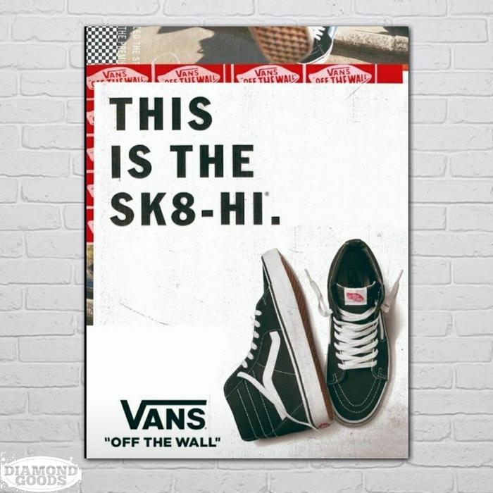 Gambar poster dinding aesthetic / wall art poster - vans - DPVO10 dari diamondgoodss undefined Tokopedia
