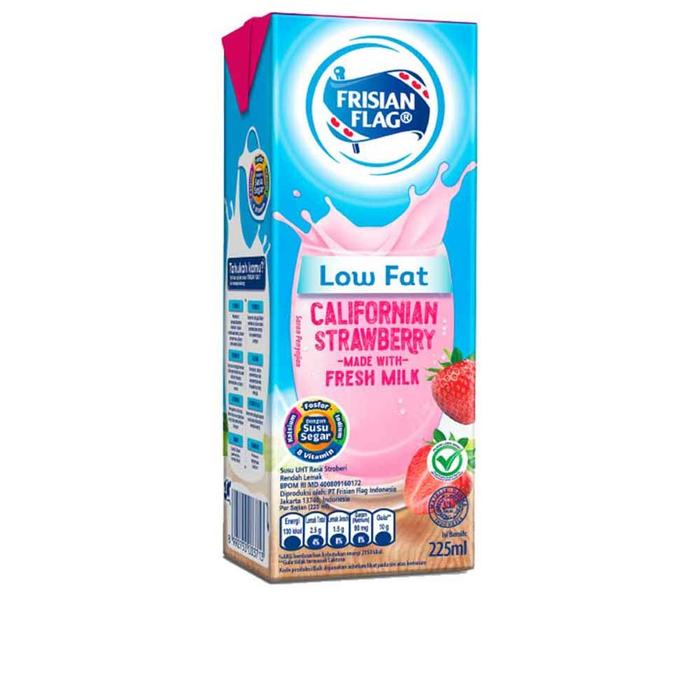 Gambar Frisian Flag Susu Cair UHT Low Fat Cokelat Vanilla Strawberry - Strawberi dari Kyan Mart undefined Tokopedia