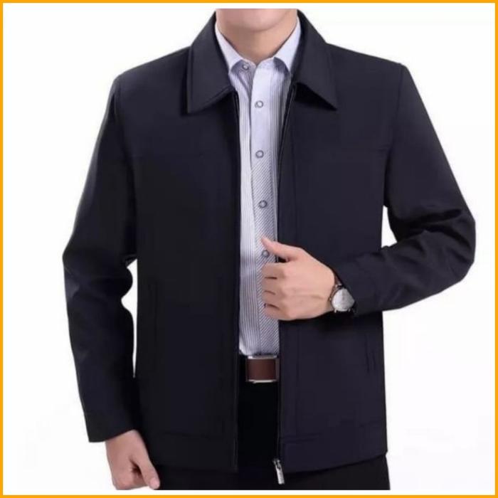 Gambar JAZ BLAZER PRIA/JASKET /JAKET SEMI JAS/JAKET FORMAL PRIA/JAKET KANTORA - navy, ukuran m dari minateillu undefined 4 Tokopedia