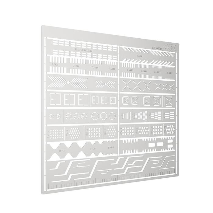 Gambar Panel Line Scribing Template 36in1/Gundam Scriber Guide Line Tools - Perak dari MMJ-MAX undefined Tokopedia