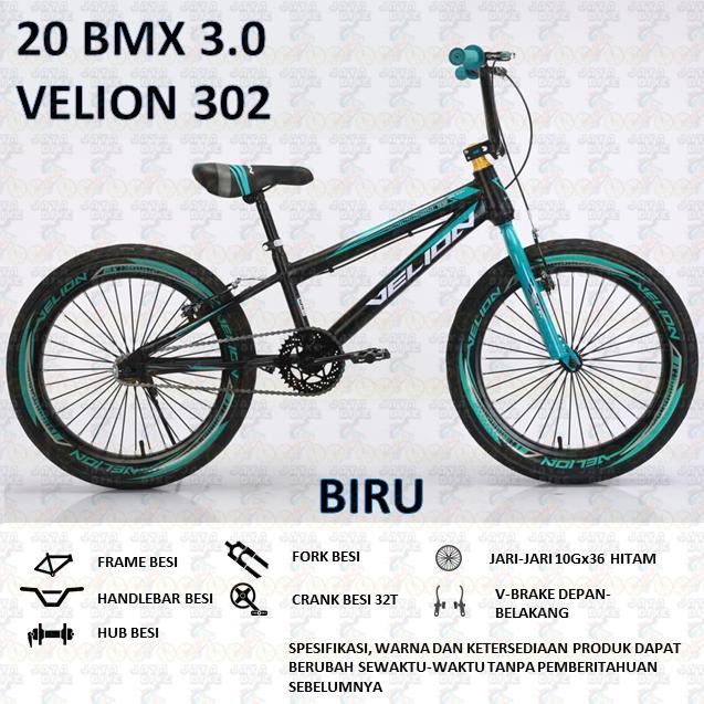 Gambar SEPEDA BMX 20 BMX 3.0 VELION 302 - Biru dari Jaya Bike. undefined Tokopedia