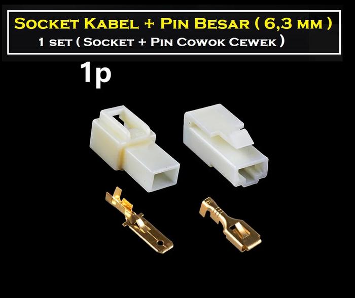Gambar Soket Socket Kabel Konektor 1 2 3 4 6 8 12 14 PIN BESAR 1 Set - 1 PIN dari ALVIN SUPRA97 undefined Tokopedia