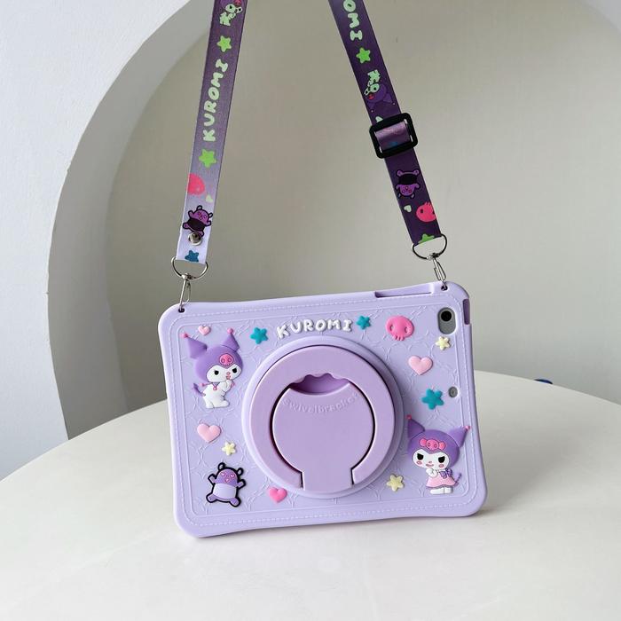 Gambar iPad Air 5 M1 2022 A2588 A2589 A2591 KIDS Case Casing Cover Anak Lucu - KUROMI-LILAC dari Maxxi Computer undefined Tokopedia
