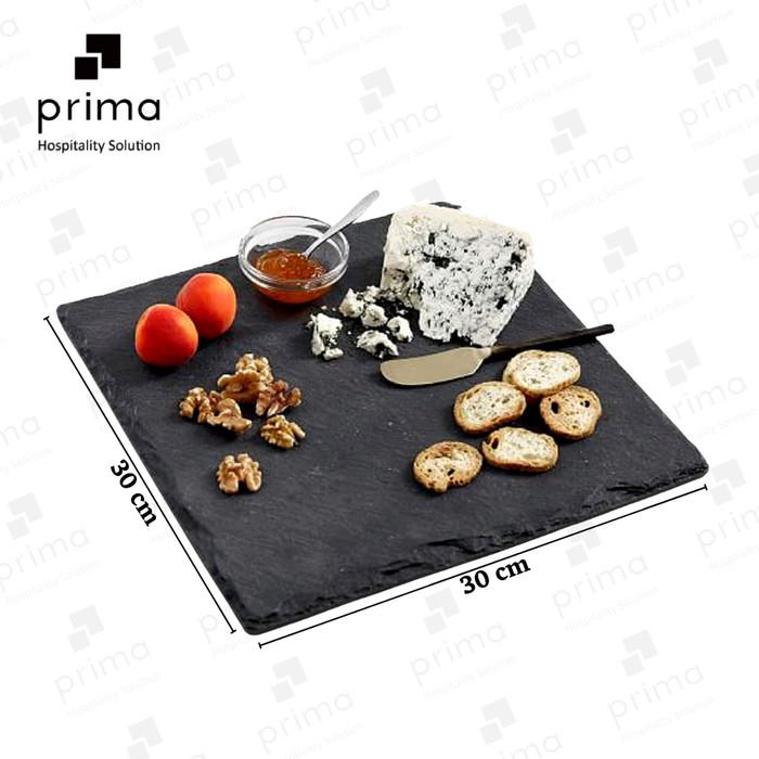 Gambar Piring Makan Batu Kotak Natural Slate Plate - 30x30 dari PrimaSaranaAbadi undefined 5 Tokopedia