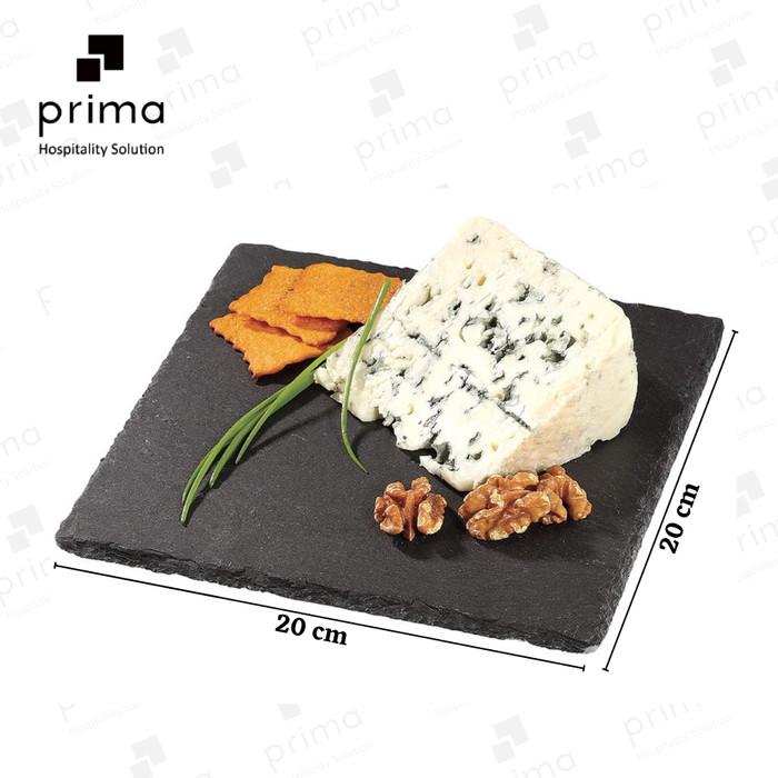 Gambar Piring Makan Batu Kotak Natural Slate Plate - 30x30 dari PrimaSaranaAbadi undefined 4 Tokopedia