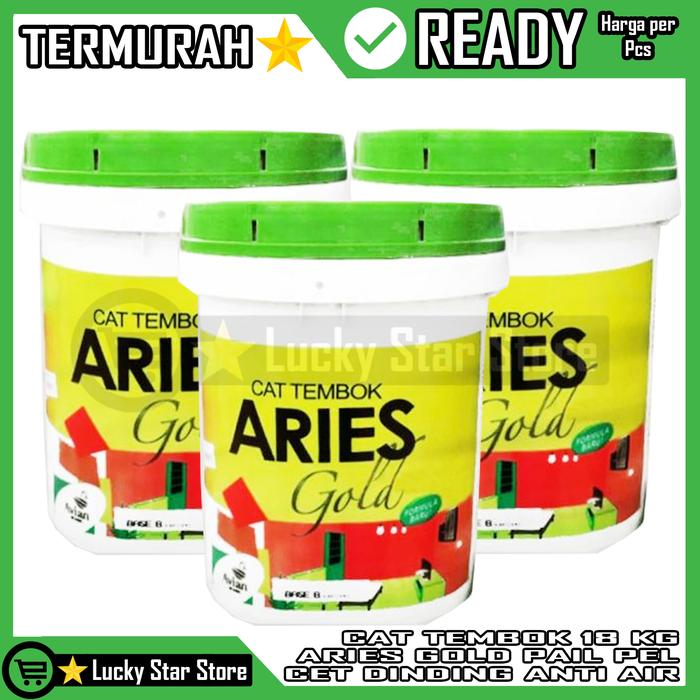 Gambar Cat Aries Gold 18kg Avian Tembok Interior Plafon Cet Dinding Pail pel - Putih dari Lucky-Star-Store undefined Tokopedia