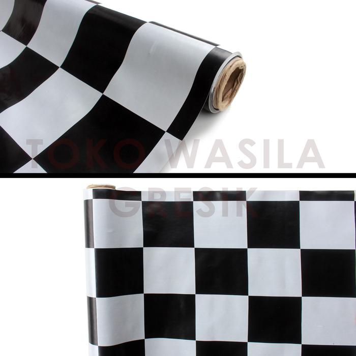 Gambar karpet plastik lantai meteran vinyl perlak asiaplast lebar 1.2 meter - Hitam Putih dari wasilahgresik undefined Tokopedia