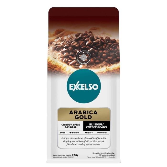 Gambar Excelso Arabica Gold BIJI atau BUBUK Kopi 200 gr - BIJI dari ANCHA Store Shop undefined Tokopedia