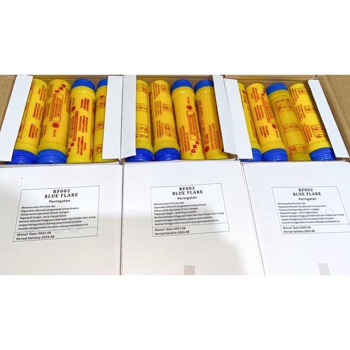 Gambar KEMBANG API FLARE SUPPORTER BOLA / HAND FLARE DNS - BLUE, BATANG dari salmamugoshop undefined Tokopedia