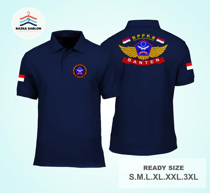 Gambar Kaos Kerah Bppkb Banten Kaos Kerah Polo Ormas Bppkb Banten - Navy, XXXL dari Razka One Store undefined Tokopedia