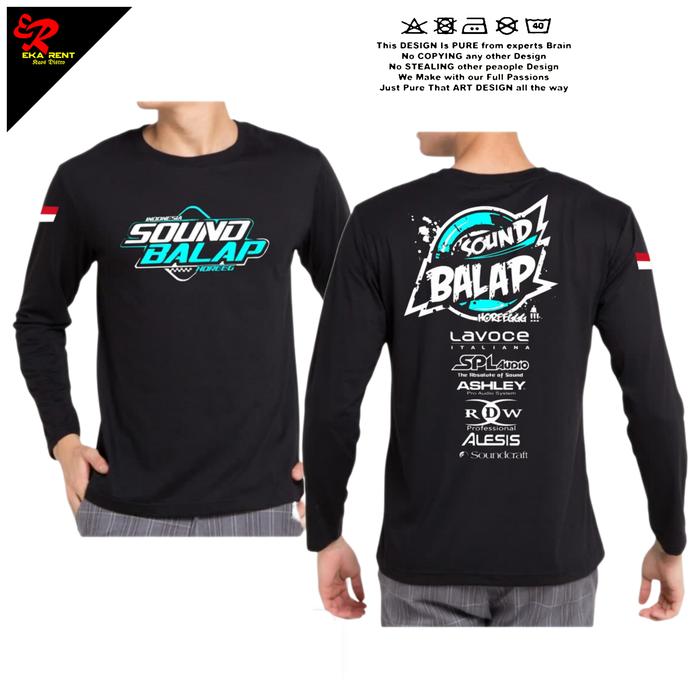 Gambar Kaos Sound Balap Indonesia Kaos Sound Horeg Lengan Panjang - Hitam, S dari Eka Rent undefined Tokopedia