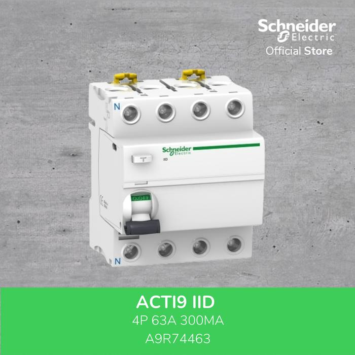 Interrupteur Différentiel Schneider Acti9 IID 2P 63A 30mA Type A-SI - Protection électrique Pour Tableau