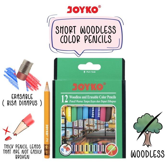 Gambar Joyko Pensil Warna Dapat Dihapus Color Pencil Erasable CP-120 12 Warna dari ATKmart undefined Tokopedia