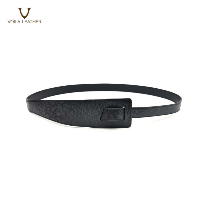 Gambar Ikat Pinggang Obi Belt Wanita Kulit Asli Voila Illona - Black dari Voila Leather undefined Tokopedia