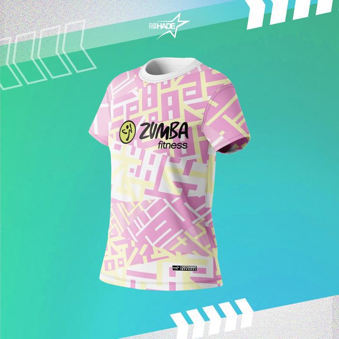 Gambar Baju Kaos Jersey Olahraga Wanita Senam Zumba Aerobik Customhade dari Customhade undefined Tokopedia
