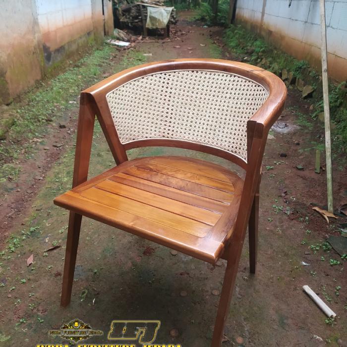 Gambar kursi makan lenong rotan dari Indra_furniture_jepara undefined Tokopedia