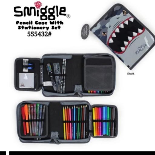 Gambar Smiggle Shark Budz Set Backpack, pencil case, lunch bag stationery - stationery dari einstein toys shopp undefined Tokopedia