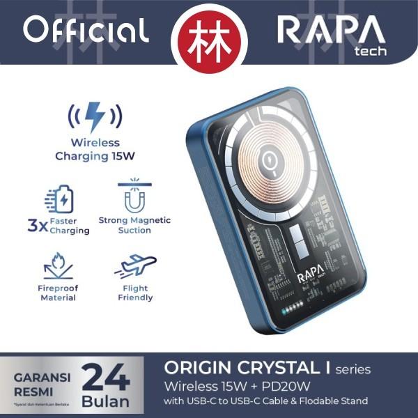 Gambar RAPAtech PB2011 & DC3034 - Powerbank Wireless PD20W & Line+ MFi 27W - 5000 mAh, +MFi dari RAPAtech Jakarta Kota Administrasi Jakarta Barat Tokopedia
