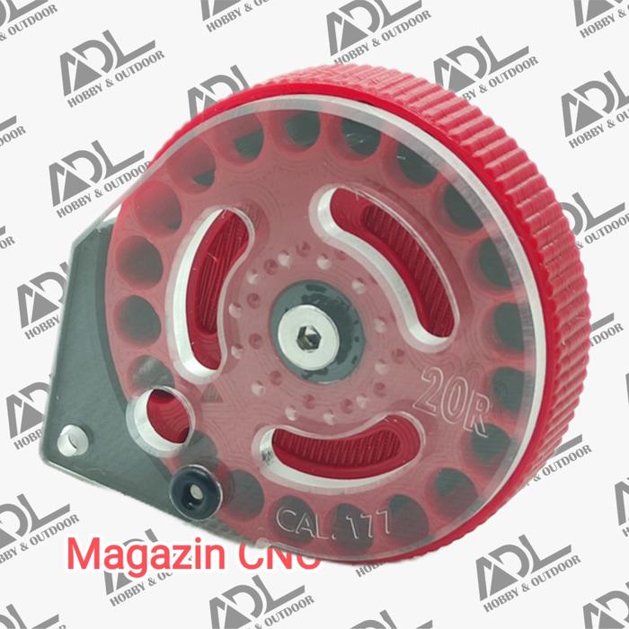 Gambar Magazine 20round OTOMATIS CNC - Merah dari ADL CNC undefined Tokopedia