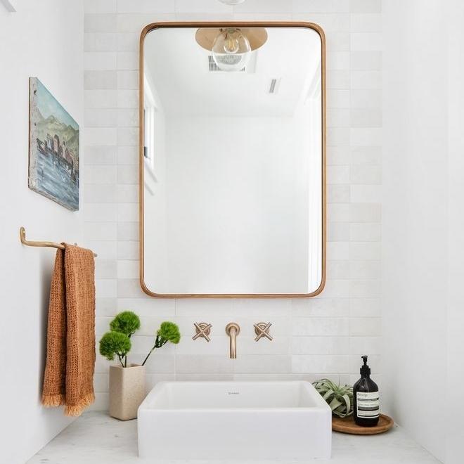 Gambar CERMIN WASTAFEL / CERMIN DINDING / FRAME KAYU JATI - Natural, 50cm x 80cm. dari AZKA PROJECT JEPARA undefined Tokopedia