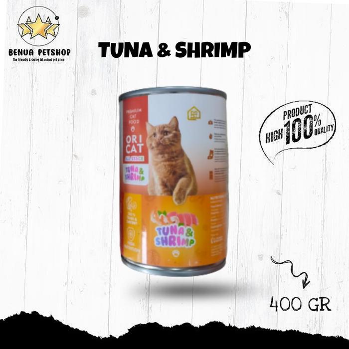 Gambar MAKANAN KUCING ORI CAT 400 GR WET FOOD ALL STAGE - ALL VARIAN - TUNA AND SHRIMP dari Benua Petshop undefined Tokopedia