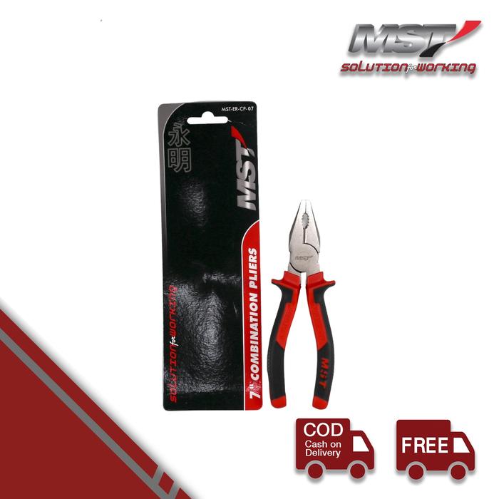 Gambar MST Tang Kombinasi Dilapisi Chrome Molybenum Profesional Combination Pliers Cr-Mo - 180mm dari MST TOOLS undefined Tokopedia